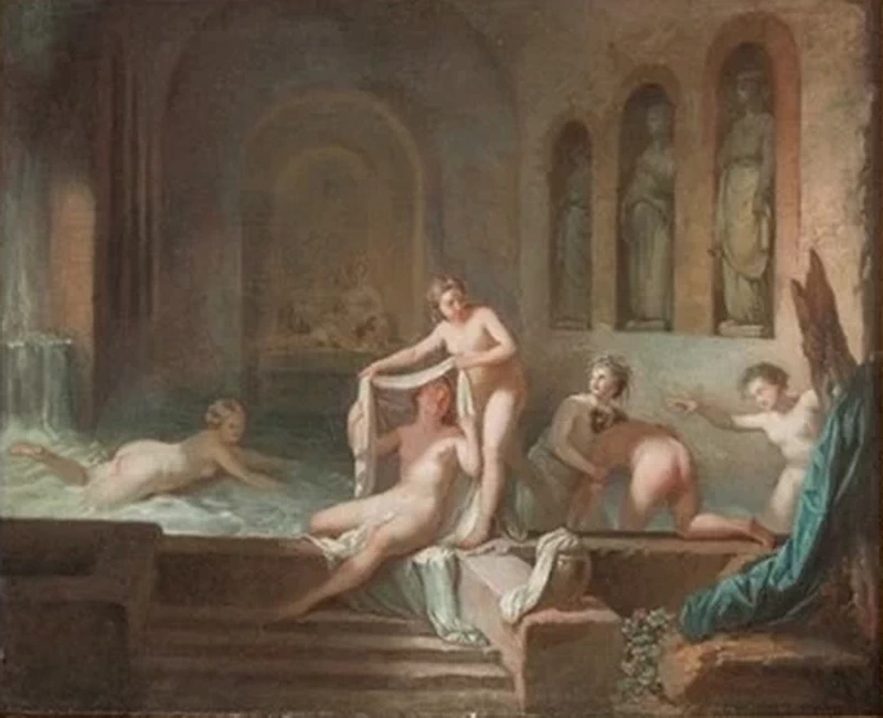 Jean Le Barbier - La grotta di Egerie, 1770